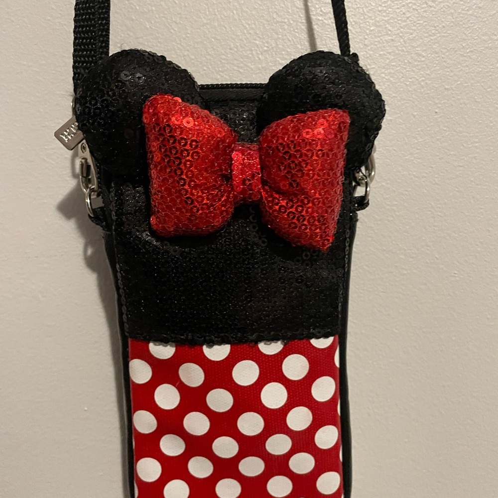 Minnie Mouse Black and Red Crossbody Bag